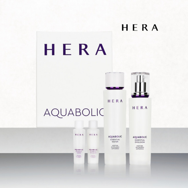 헤라 아쿠아볼릭 에센셜 2종 세트 기획 스킨로션 화장품 여성 어머님 선물, 1세트