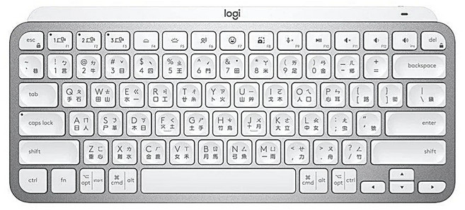 Logitech 羅技 無線鍵盤 精巧 智能 快速流暢, 簡約白, 簡約白, MX KEYS Mini, 製造商軸