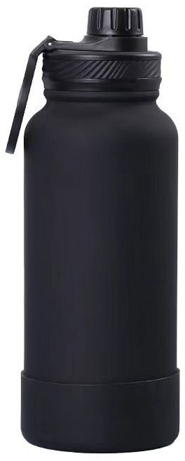 磁吸運動水壺 不鏽鋼保溫瓶 750ml, 黑色,(推薦款)1200Ml, 1個