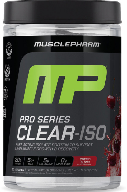MUSCLEPHARM Pro Series 清爽分離乳清 蒙布朗櫻桃冰沙, 1個, 520g