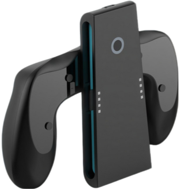 DOBE Switch2 Joy-Con2 手把充電座, 1個, Joy-Con2 充電握把 全黑, Joy-Con2 充電握把