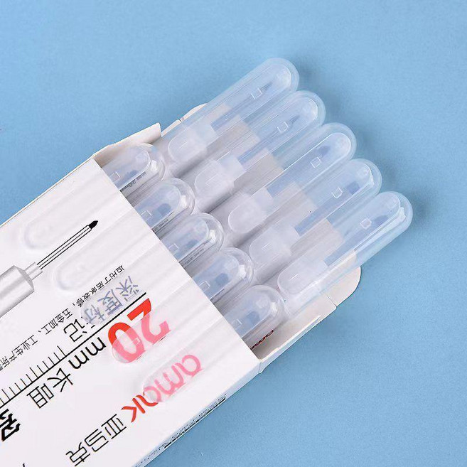 good 深孔木工瓦工專用防水油性長頭記號筆工地標記筆, 綠色2盒20支 優先, 1個