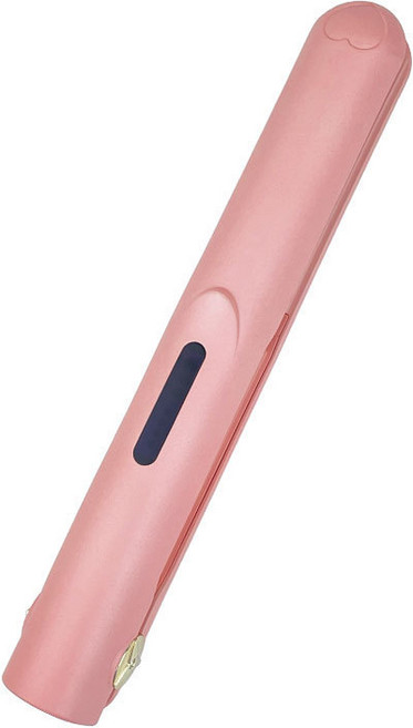 NAOMOU 40mm 慵懶蛋捲棒 水波紋大捲 負離子護髮 電夾板, 粉色, 18mm充電夾板