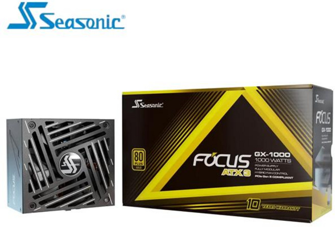 海韻 Seasonic FOCUS GX-1000W ATX3 1000W 金牌全模組電源供應器, 1個