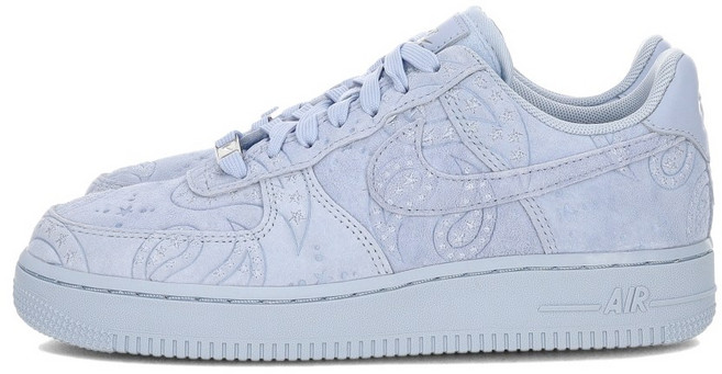 Nike AIR FORCE 1 07 PRM 女鞋 氫藍色 壓紋 星星 AF1 休閒鞋