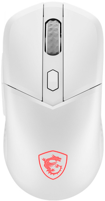 MSI 微星 VERSA 300 無線三模電競滑鼠 8000 DPI高解析度 人體工學設計 舒適握感 提升遊戲體驗, 白 VERSA 300 WIRELESS, 白