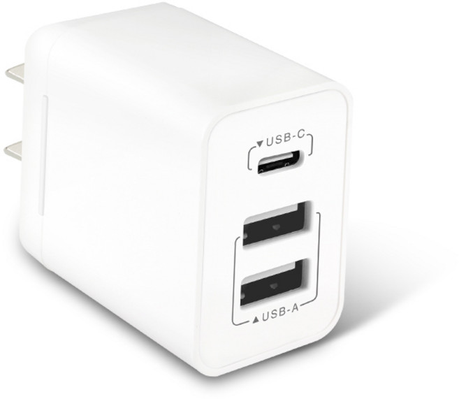 PB-331AC 3.1A 智慧充電器 支援 Type-C 與 USB-A 接口 全球通用 110V-240V, USB-331AC, 1個