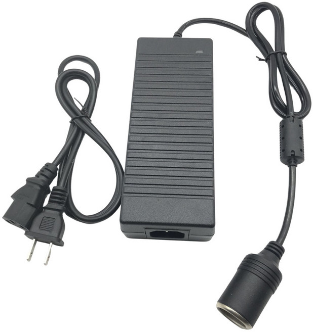 車載電源轉換器120W/10A大功率, 黑, 1個