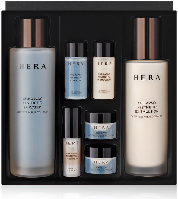 헤라 아모레 헤라스킨로션 에이지어웨이 에스테딕 2종 기획세트 콜라겐 화장품 여성 스킨로션세트+쇼핑백, 1개