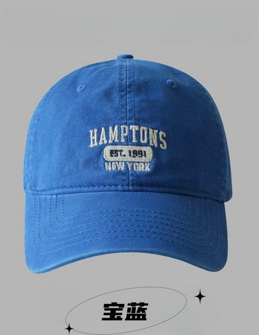 HAMPTONS 棒球帽 軟頂水洗棉復古鴨舌帽 可調節
