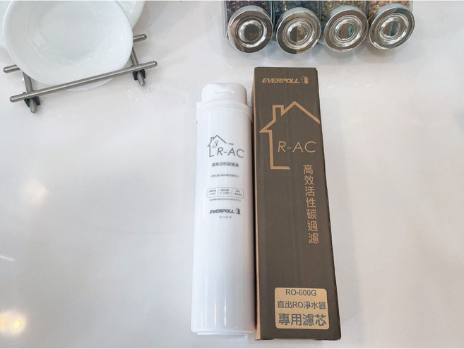 EVERPOLL 愛科濾淨 R-AC 濾芯 RO-600G RO-600 RO-500 淨水器適用 原廠公司貨, 1個