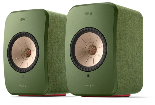 KEF LSX II Hi-Fi 主動式無線喇叭 台灣公司貨 支援串流播放 簡化音響系統, 橄欖綠