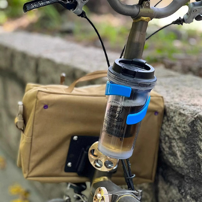 摺疊車/公路車通用水杯架 飲料夾, 藍色水杯架高品質?, 1個
