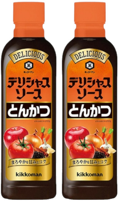 KIKKOMAN 龜甲萬 美味豬排醬, 500ml, 2個