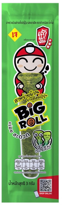 小老板 Tao Kae Noi Big Roll 脆皮海苔卷 3條, 3 /u514b, 1個