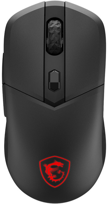 MSI 微星 三模電競滑鼠 8000 DPI高解析度 藍牙無線雙模連接 人體工學設計 舒適握感 提升遊戲體驗, 黑 VERSA 300 WIRELESS, 黑
