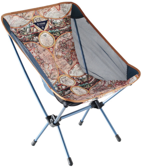 Helinox x Monro Chair Elite 超輕量單人椅 YOU & ME, 地圖圖案 Beige, 1件