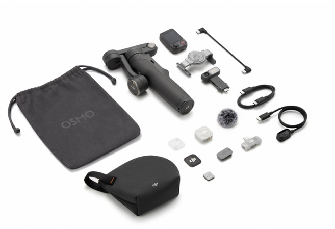 DJI Osmo Mobile 8P 手機三軸穩定器 公司貨, 黑色, 1個, VLOG套裝