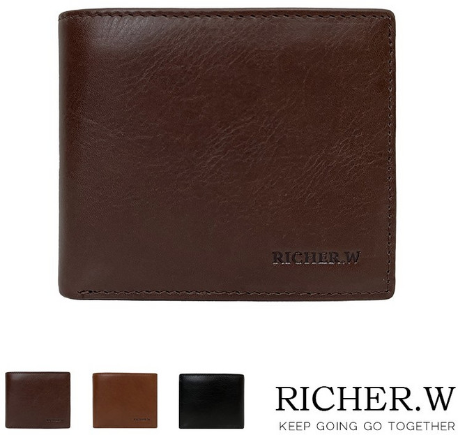 RICHER.W 男士真皮短夾禮盒組