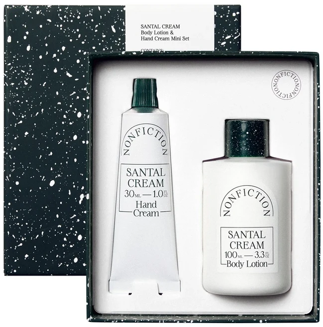 NONFICTION 身體乳及護手霜禮盒, 1個, SANTAL CREAM,身體乳及護手霜禮盒 附專櫃提袋