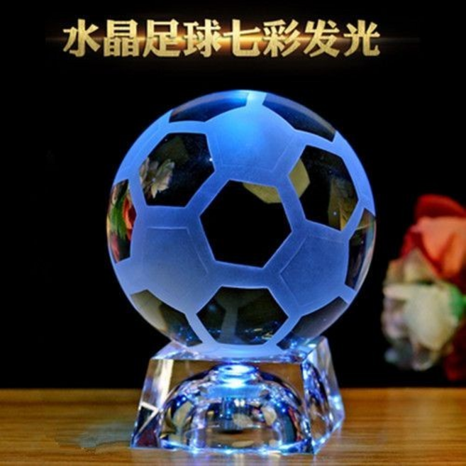 水晶籃球 七彩發光, 七彩足球燈座(充電款)