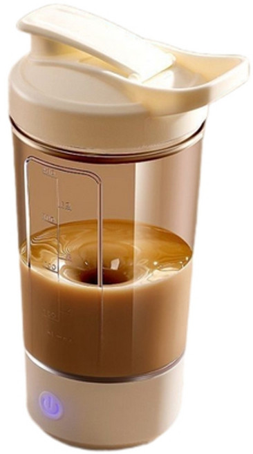 CEYYR 電動攪拌杯 Type-C充電 400ml 全自動, 白色, 1, 0.4