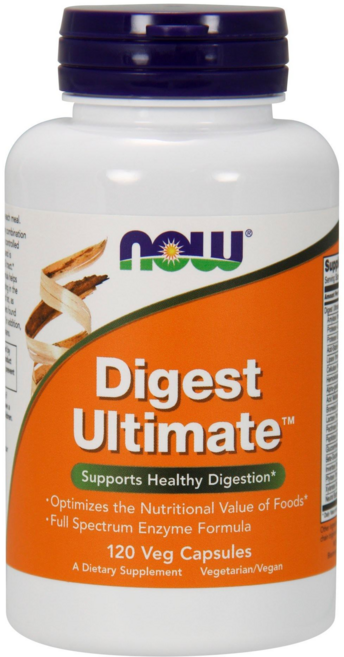 NOW Foods Digest Ultimate綜合酵素素食膠囊, 120顆, 1罐