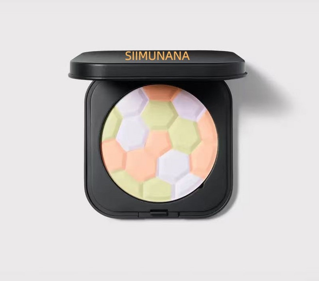 SIIMUNANA 煥彩散粉 輕薄定妝 持久遮瑕, 1個, 01, 01
