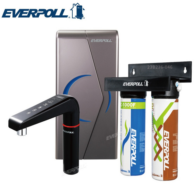 EVERPOLL EVB-298-E廚下型雙溫UV觸控飲水機 搭配DCP-3000HA經典複合淨水器