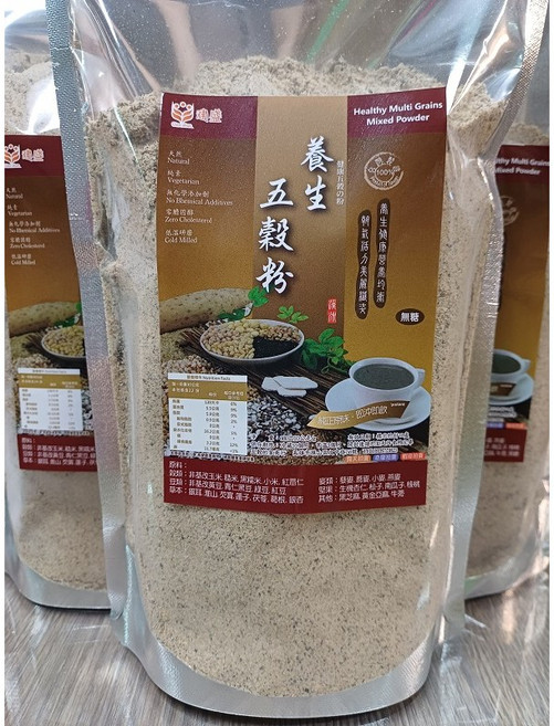 養生五穀粉 100%純天然 低溫烘焙 無其他添加物, 1個, 有糖720克