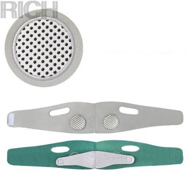 Rich睿趣 V型瘦臉帶 緊緻提拉睡眠瘦臉罩, 1個, 綠色