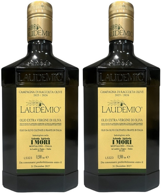 LAUDEMIO 愛慕 特級初榨橄欖油 2025/2026 橄欖採收季 500ml, 2個
