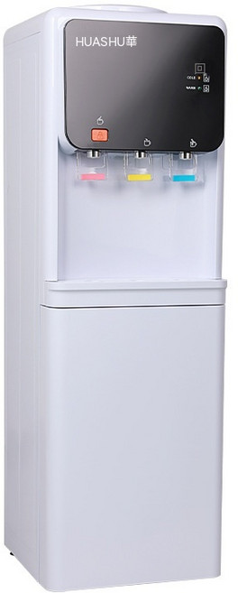 HUASHU華東 立式飲水機 家用製冷製熱三出水 冰水溫水, 立式, 1個, 16.9L