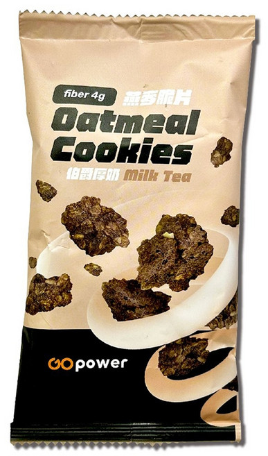 GOpower 燕麥脆片 伯爵厚奶口味 40g, 1個, 伯爵厚奶(奶素)