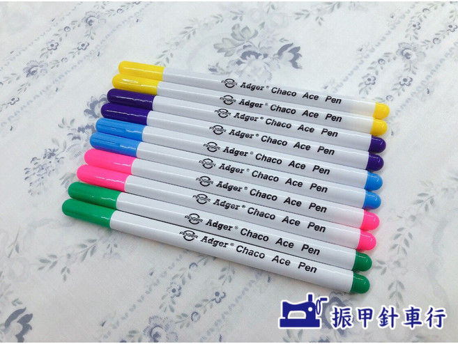日本進口Adger消失筆-氣消筆&水消筆 適用於服裝設計、刺繡、拼布等多種用途 筆跡會自然消失 無需擦拭, 黃色, 1個