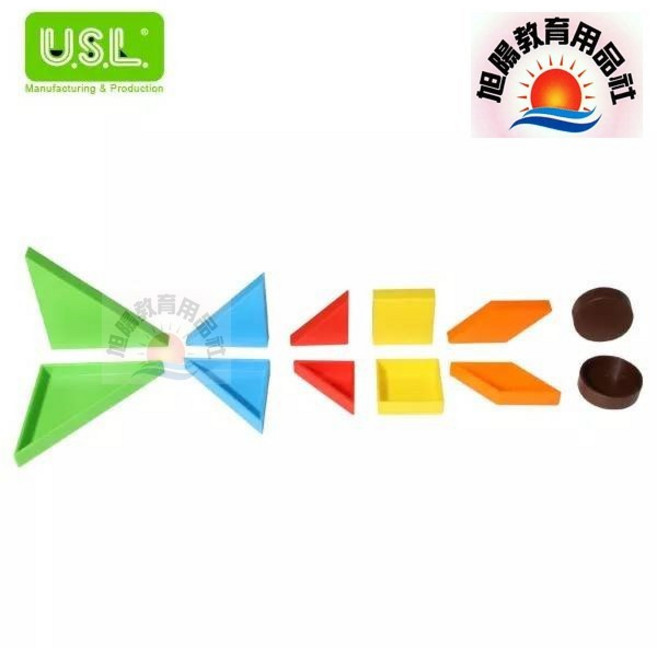 旭陽教育用品社 USL遊思樂 福祿貝爾綜合組 益智教具 6色 48pcs, 1個