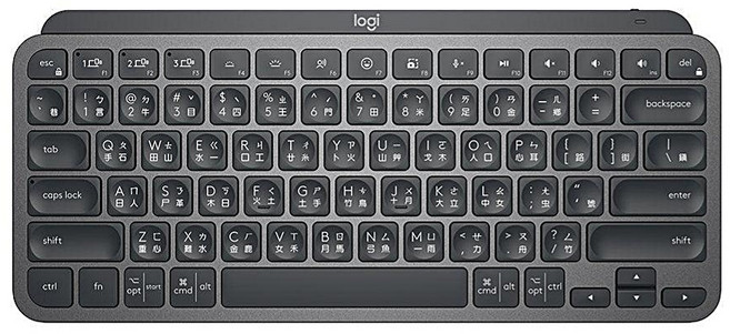 Logitech 羅技 無線鍵盤 精巧 智能 快速流暢, 時尚黑, MX KEYS Mini, 製造商軸