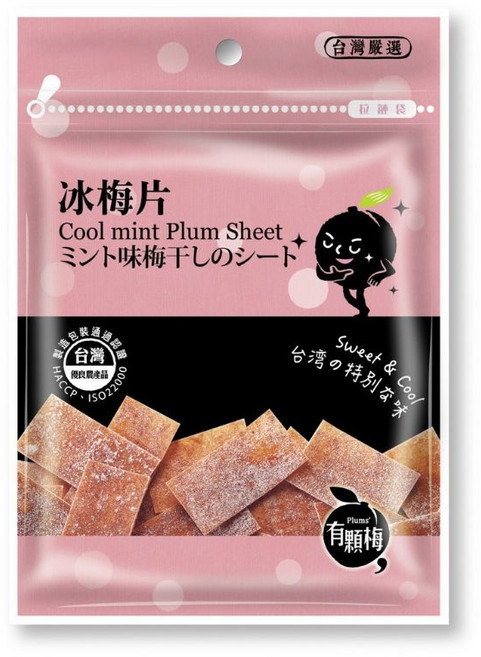 有顆梅 蜂蜜無籽梅肉 香辣梅絲, 1包, 15g