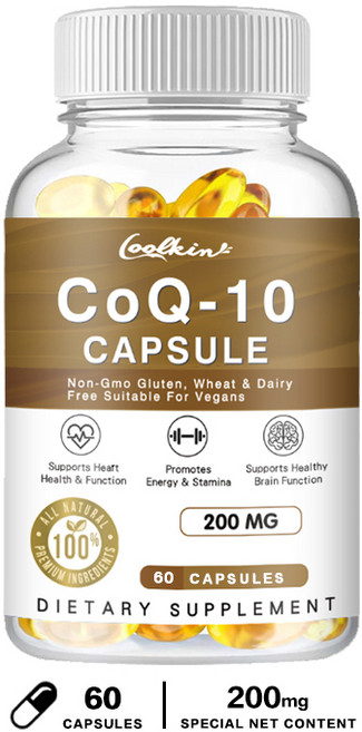 Coolkin CoQ-10 膠囊 促進能量與耐力, 60組
