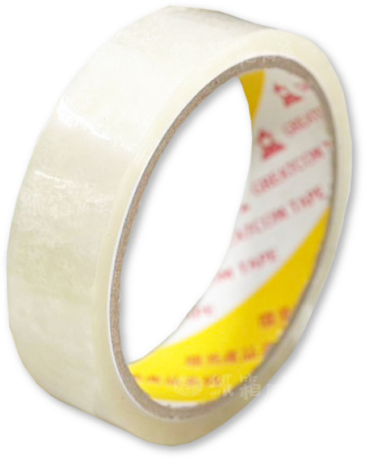 GREATCOMP 透明膠帶 黏性佳 不易斷裂 辦公室必備文具 24mm, 膠帶 24mm, 3個