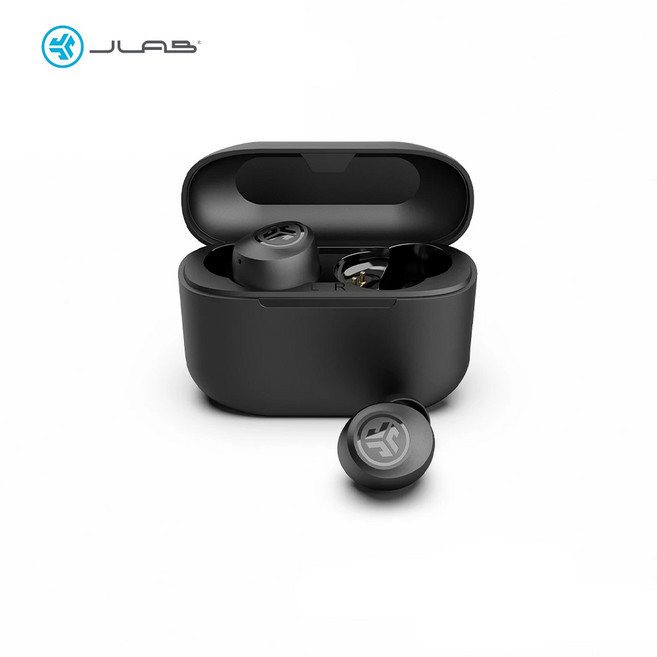 【JLab】Go Pop 真無線藍牙耳機 台灣公司貨 IPX4防水 小巧入耳, 午夜黑