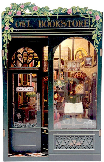 DIY小屋 微型場景模型, 貓頭鷹書店, 1套