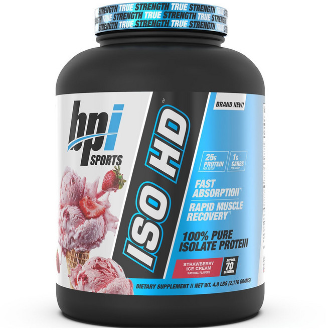Bpi ISO HD 分離乳清蛋白 草莓冰淇淋, 1個, 2.17kg