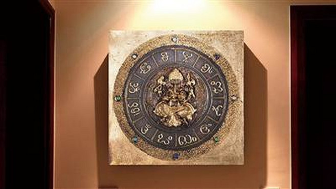 藝術畫作, 東南亞手工藝泰式手繪金箔象鼻財神客廳裝飾畫玄關走廊掛畫