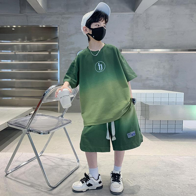 男童夏裝套裝 中大兒童夏季男孩運動潮酷