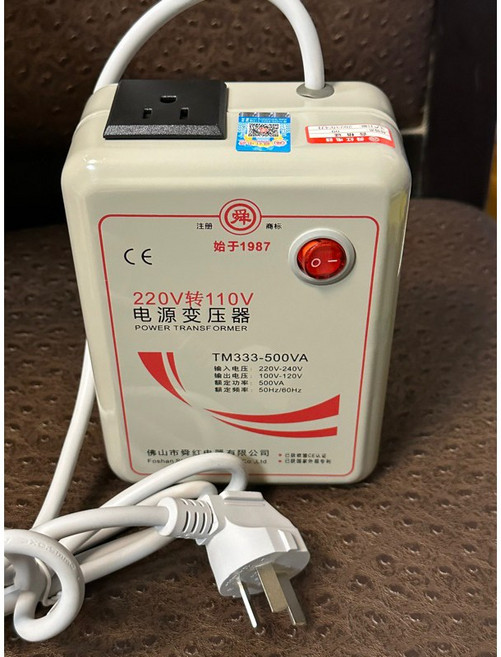 舜紅牌 220V轉110V 降壓變壓器 1000W/500W, 1個, 500W 留統編,保固一月