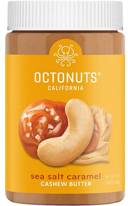 OCTONUTS 腰果奶油 海鹽焦糖, 1個, 454g