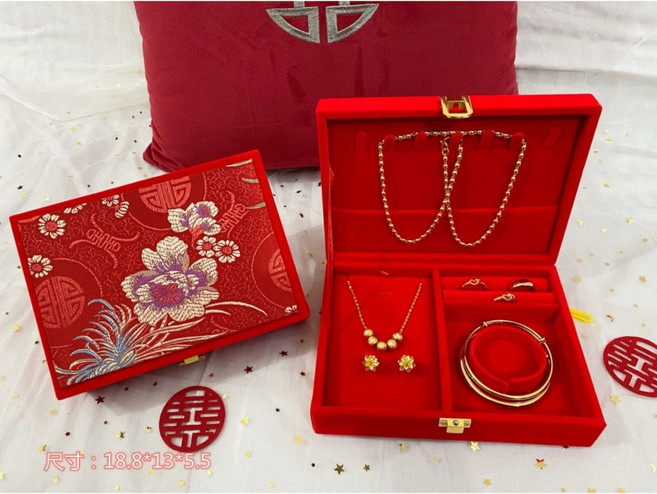 孟之坊婚禮精品舘 結婚嫁妝金飾盒.文定聘金禮盒.首飾盒.男方文定首飾盒.手飾盒.黃金首飾盒.結婚用品.心形套裝盒