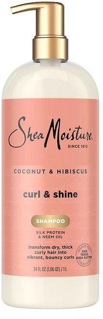 Shea Moisture 曲線 & 洗髮乳 椰子 & 木槿花, 1個, 1L