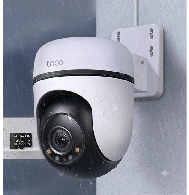 Tapo C500 全彩夜視 IP65 防水防塵 攝影機, 1個, Tapo C500+威剛128G
